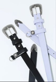 《正品現貨》Toga Too 黑色牛皮合金單扣皮帶連可拆匙扣 Unisex Belt 《日本製》