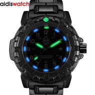 Addies Luminous Watch Military Watches Top Brand Fashion Casual Sport Black Full Steel Quartz Watch Men Male Clock Wristwatch