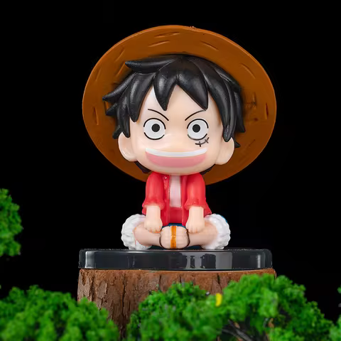 Anime One Piece Luffy Cartoon Character PVC Model Desktop Decoration Children's Festival Gift Cute B