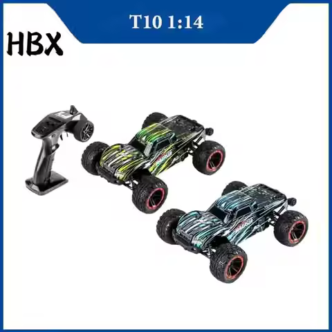 HBX T10 1/14 Scale 4WD Brushed RC Car, 35KM/H High Speed, 2.4G Proportional Control, Off-Road Truck 
