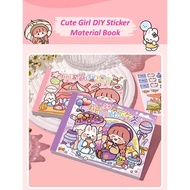 Cute Girl Sticker DIY Hand Book