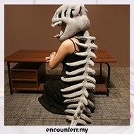 [encounterr.my] PP Cotton Dinosaur Skeleton Costume Easy To Clean Silly Dino Skeleton Hood