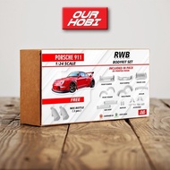 Tamiya Porsche 911 1/24 RWB Model Kit Transkit Body Kit
