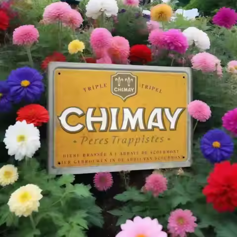 Chimay Triple Abbey Beer Metal Wall Decor Belgian Trappist Vintage Sign Pub Bar