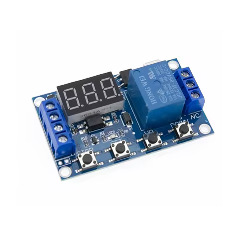 New 6-30V Relay Module Switch Trigger Time Delay Circuit Timer Cycle Adjustable