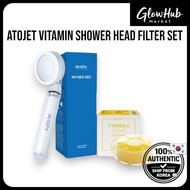 Atojet Vitamin Shower Head Filter Set – Shower Head 1 + blue lemon Filter 1 | cleaner daily shower