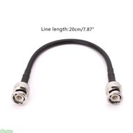 dusur BNC Male To BNC Male RG58 Pigtail Cable 20cm Connector Crimp Coax Cables