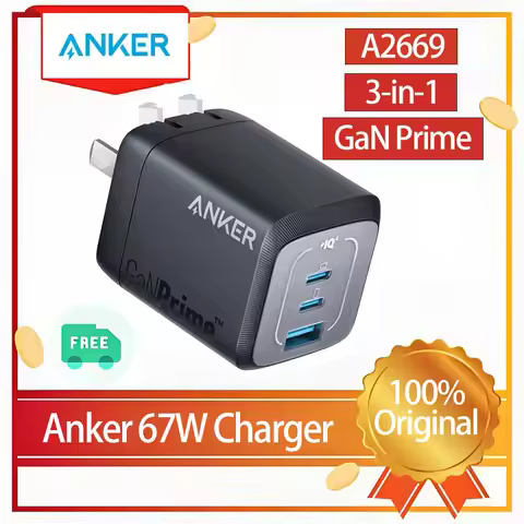 Choice Anker Prime 67W A2699 USB C Charger, Anker GaN Wall Charger, 3-Port Compact Fast PPS Charger 
