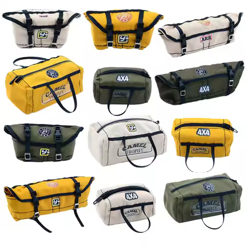 TRX4 FMS Simulation Car Roof Travel Bag Rain Pack for 1/10 1/18 1/24 RC Crawler Car Axial SCX24 RC4W