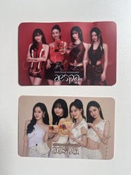 韓國KPOP 女團 Aespa x 農心 辛辣麵 / 卡邦尼辛辣麵 團體小卡 (包平郵)