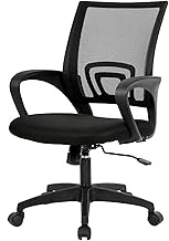 FDW VN-H03-Black-1 Executive Chair, Black, 22.8 x 22.0 x 37.0 inches (58 x 56 x 94 cm), Ergonomic De