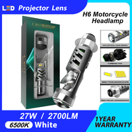 New Arrival T5 Projector Lens H6 LED Headlight Bulb for Motorcycle 6500K Super Bright 27W 2700LM Hig