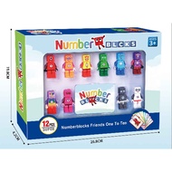 12Pcs Numberblocks Friends One to Ten Blocks Learning Resources Children's Mat