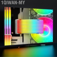 1qiwan-my RGB PSU Cables  ARGB Motherboard Power Supply Cable Extension Sleeved Kit 5V 3pin 8 Pin GP