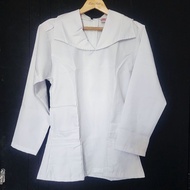 Baju uniform senjon putih St-John lengan panjang dan pendek ( Stock clearance)