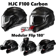 HJC F100 CARBON Glossy Modular Flip 180 Helmet°