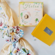 【客製化閨蜜名字絲巾扣-生日禮物】 姐妹禮物 專屬名字生日絲巾