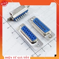 [5 Pieces]- DB15 Port 15 Pins Straight 2 Rows Solder Electronic Wire Connector 886