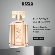 น้ำหอมผู้หญิง BOSS The Scent For Her Eau De Parfum - Honeyed Peach Osmanthus Flower Roasted Cocoa - 