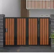 Pagar Rumah Motif Kayu Grc Woodplank