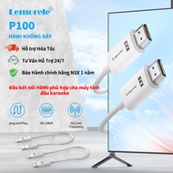 Bộ chiếu HDMI không dây video P100 Full HD xa 50M Lemorele cho đầu Karaoke Camera PC Laptop TV P10
