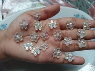 Mote Manik Manik Akrilik Bening Bentuk bermacam macam 10 gr