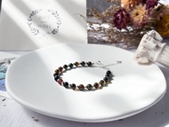 【醜小鴨】黑美人/黑玫瑰/碧璽/電氣石 S925純銀DIY設計手鍊