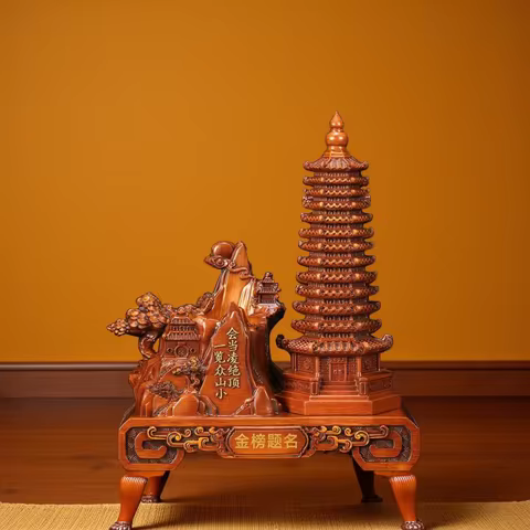 Wenchang Pagoda Ornament Wenchang Study Pagoda Ornament ,Pagoda Study Office Desktop Decoration Pen 