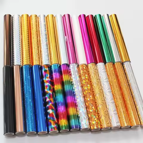 27Colors Hot Stamping Foil Transfer Foil Paper Roll for Heat Foil Pen Hand Account DIY Handmade T-Sh
