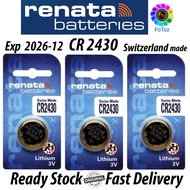 Renata CR2430 3V Lithium Battery 1pc