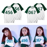 Squid Game T-shirt Short Sleeve Round Neck Tops NO.456 067 218 Casual Sports Oversized Tee Shirts Ha