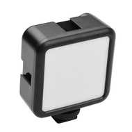 Andoer W49S Mini LED Video Light 5600K Dimmable 5W Built-In Rechargeable Battery 3 Cold Shoe Mounts 