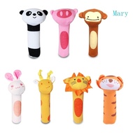 Mary 1PC Baby Hanging Plush Ring Baby Rattle Soundable Bell Rattle for Infant Crib Cartoon Animal Shape Teether Soft Cot