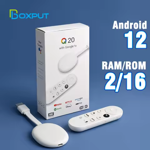 BOXPUT Q20 4K HDR Smart TV Stick Allwinner H618 Android 12 Wi-Fi 6 Google TV Streaming Media Player 
