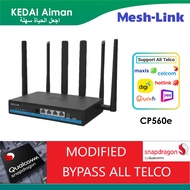 Mesh-Link CP560e AX3000 5G Modem Quad-Core 1.2Ghz + Qualcomm X55 4GB+4GB Modem Router ( suncomm / yeacomm / gteniq )