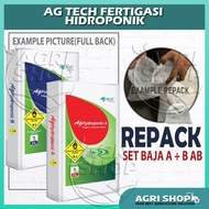 (REPACK) Agrishop AG Tech AB Fertilizer 2kg 4kg 10kg | Baja AB NPK Sayur Daun Buah Hydroponic Nutrie