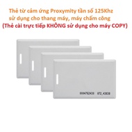 125Khz RFID magnetic card, 1.8mm thick - TK4100 ID card used as employee and elevator cards (No Copy