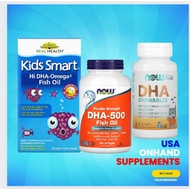 USA Onhand | Now Foods DHA 1000 Brain Support For kids and Adults Extra Strength 1000 mg DHA 500.