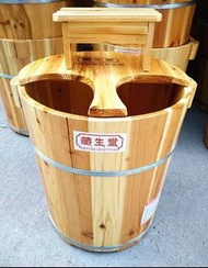 (深水埗交收) 現貨價:220 -40cm高 足浴桶 蒸腳桶 泡腳木桶 洗腳木桶 足療桶 可加配蓋子 Foot Massage(包運費)