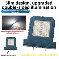 【YOSHOP】-LED Light for 20V 21V Lithium Battery Tools Dual Sided 96 LED Adjustable Spacing