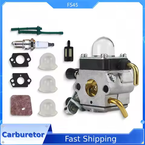 FS45 Carburetor For Stihl FS46 C1q-s143 C1q-s153 4cm Engine FS45 FS46 FS55 FS74 Brush Cutter String 