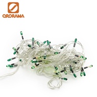 Christmas Lights 80L LED Green Chasing Rice Lights Mabuhay Star Transparent Wire String Lights Decor