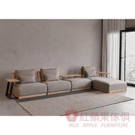 [紅蘋果傢俱] 實木家具 橡木系列 POKQ 卡莫沙發 轉角沙發 L型沙發 沙發 實木沙發 北歐風沙發