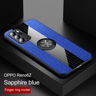 เคส OPPO Reno6 Z กันกระแทกแหวนซิลิโคนนุ่มแม่เหล็กยึดโทรศัพท์รถหรู Reno6Z OPPO เคสครอบโทรศัพท์