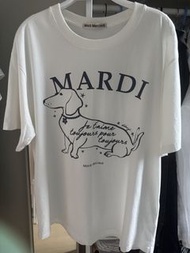 Mardi Mercredi 狗圖案短袖T恤