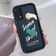 Casing hp for OPPO A74 A95 F19 F19s Reno 6 Lite Case Trend Pattern Cartoon Astronaut New Silicone Ph