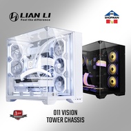 Lian Li O11 VISION Tower Chassis Black / White PC Case 011