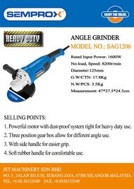 SEMPROX INDUSTRIAL ANGLE GRINDER 5" (SAG1206)