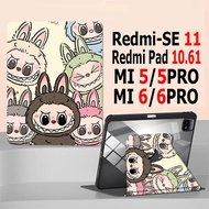 เคสแท็บเล็ต Xiaomi/Redmi  ที่ใส่ปากกาในตัว Xiaomi / Redmi Tablet Case 360 °หมุนการ์ตูนเคสสําหรับ Redmi Tablet SE 11เคสกันกระแทก  Magnetic Flip Pad Tablet Case Xiaomi Pad 5/5 Pro Xiaomi Pad 6/6 Pro Redmi Pad 10.61