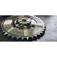 Heavy Duty Chain and Sprocket Set TMX125/Supremo, Rusi TC125/150, Pinoy 125/150 Mirror Finish